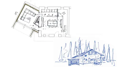 schizzo progetto claudio cortella